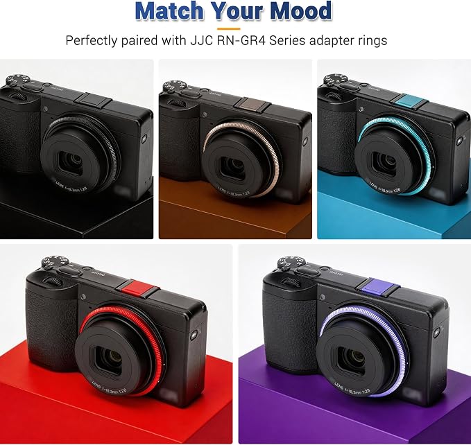 JJC Purple Camera Shoe Cover for Ricoh GR IV GRIV GR4 GR IV HDF GR IV Monochrome, Replaces GK-2 Shoe Cover, Flash Hot Shoe Cover Cap for GR IV GRIV GR4 - Image 5