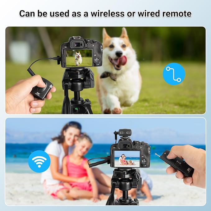 JJC Wireless Remote Control Shutter Release for Canon EOS Rebel T7 T6 T5 | for EOS R50V R6 V R6 Mark III II R7 R8 R10 R100 RP R T8i T7i T6i T6s T5i T4i SL3 SL2 2000D 70D 77D 80D 90D M6 Mark II & More - Image 5