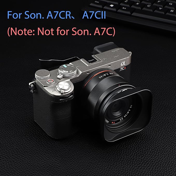 Haoge Metal Thumb Up for Sony α7CII,α7CR Alpha 7CII,ILCE-7CII,A7CR Digital Camera Accessories (Not Fits A7C) Black THB-A7CII-B Hot Shoe Rest Hand Grip - Image 4