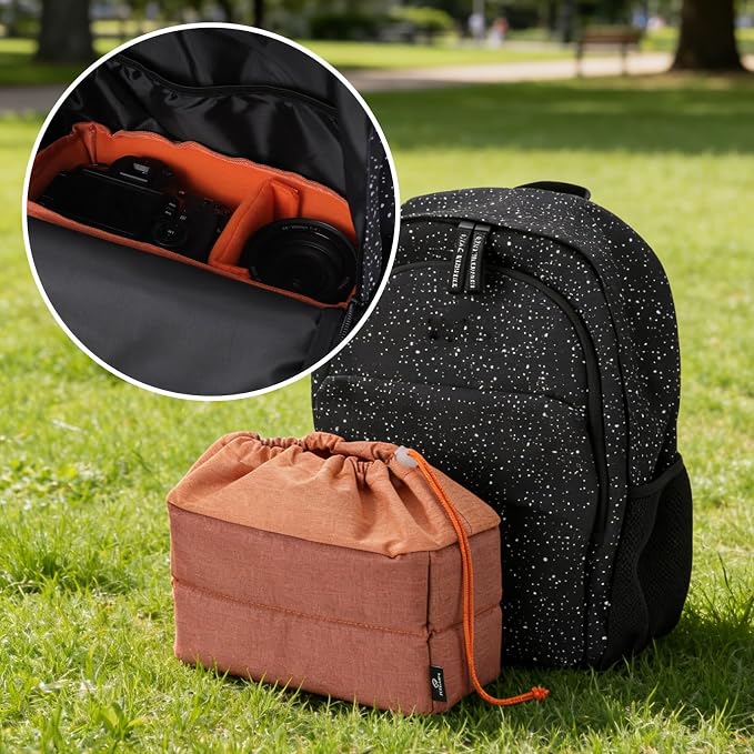 Koolertron Waterproof DSLR Camera Bag with Removable Insert, Adjustable Compartments, Fits in Camera Bags - Protective Case for DSLR/SLR Cameras & Accessories - Image 4