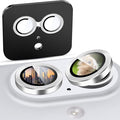 Suoman 2-Pack for iPhone 17 Camera Lens Protector, [CD Lines] [Strong-Adhesion] Metal Texture Style Tempered Glass Camera Lens Cover [with Auto Alignment Tool Kit] -Silver by Suoman