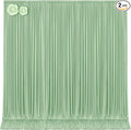 10x12 Sage Green Backdrop Curtains for Wedding Party Wrinkle Free Backdrops Curtain Drapes Fabric Decorations Photo Back Drop Cloth for Baby Shower Photography Stage Reception 5ft x 12ft,2 Panels by Tao-GePartyDecorations