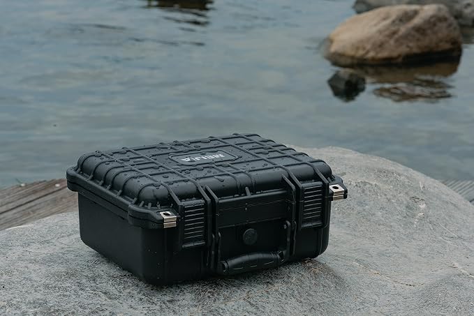 MEIJIA All Weather IP67 Waterproof Hard Camera Case,Hard Protective Case,Hard Case with Customizable Foam,Fit Use of Drones,Camera,Equipments,Pistols(Black,13.35 x11.63x5.98inches) - Image 5