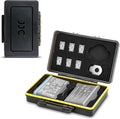 360 X5 Battery Case,Camera Battery TF Card Holder for 2 Insta 360 X5/X4/X3 Batteriers & 6 MicroSD Cards,Water-Resistant Action Camera Batteries Protective Organizer Box with Air Tag Slots(Only Case) by Kiorafoto