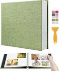 Large Photo Album Self Adhesive Scrapbook Album for 4x6 5x7 8x10 Pictures DIY Photo Book as Scrapbooking Supplies Kits, Birthday Gifts for Women Mom Wedding Baby Family Travel by HenPisen