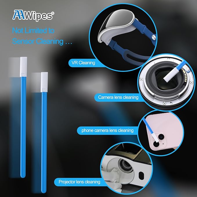 AAWipes Camera Sensor Cleaning Kit Sensor Lens Cleaner for Full Frame of DDR6 DSLR or SLR (6mm Sensor Cleaning Swabs) (HCS-6) (20) - Image 6
