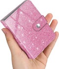 Fintie Mini Photos Album Book for 2x3 Inch Films - 52 Pockets Small Albums | For Fujifilm Instax Mini, Polaroid Hi-Print Pictures, Portable Kpop Photocard Holder, Travel Memory Book, Glittering Pink by Fintie