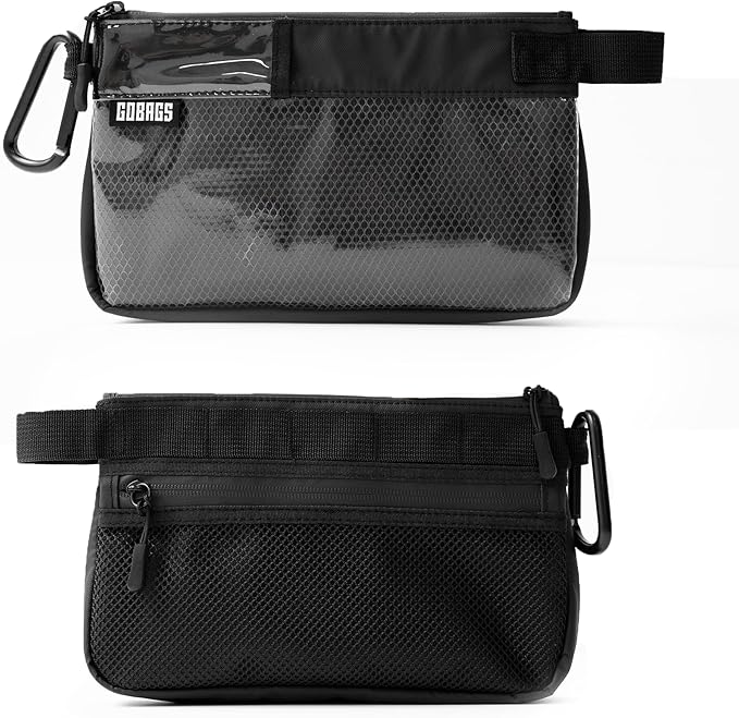 Production Zipper Bags - Electronics & Camera Accessories Bag - Cable organizer, Gear Accessory Pouch, Travel Camera Essentials (Small, Black, 2 pack) - Image 5