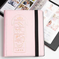 Photo Album For 2X6 Photo Booth Slip In Strips And 4X6 Pictures - 6 Ring Notebook Binder With 20 2 By 6 Sleeves - Fits 80 Photobooth Prints (PINK HARD COVER NEKU&CO, 2X6) by SMILEWAVE