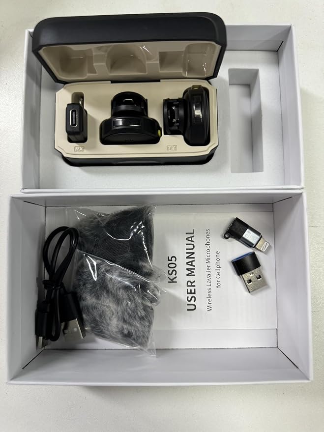 2 Pcs Wireless Lavalier Microphone for iPhone 17 16 to 7/Androids/PC/Camera | 30H Charging Case, 2.4G, 48kHz/24bit, DSP Noise Reduction, Mute, Clip-on Mini Mics for Live Streaming/Vlogging/TikTok/YouTube - Image 9