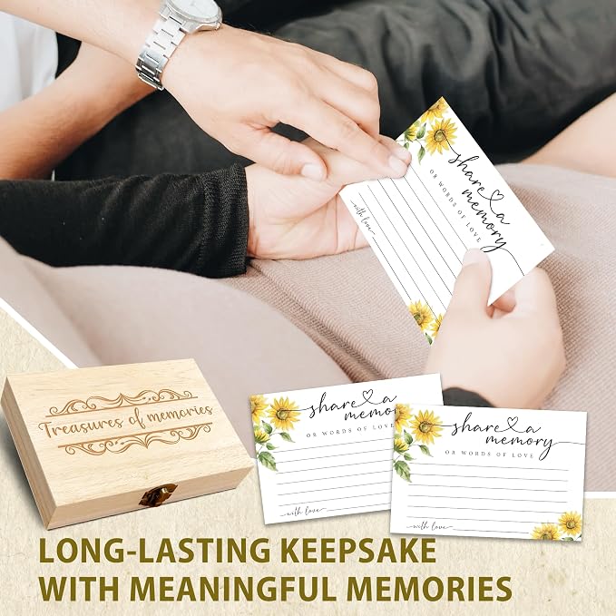 Share A Memory Card for Celebration Of Life - 50 Pcs Memorial Cards, Memory Box for Graduation Wedding, Funeral Keepsake for Celebration Of Life Decorations -A04 - Image 6
