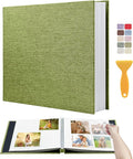 Large Photo Album Self Adhesive Scrapbook Album for 4x6 5x7 8x10 Pictures DIY Photo Book as Scrapbooking Supplies Kits, Birthday Gifts for Women Mom Wedding Baby Family Travel by HenPisen