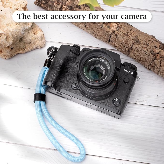 VOVMOEYA Camera Wrist Strap Rope,Camera Hand Strap Compatible with Fujifilm Canon Sony DSLR Camera - Blue - Image 5