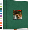 Artfeel Photo Album Self Adhesive Scrapbook Album for 3x5 4x6 5x7 8x10 Pictures,120 Pages Linen Cover with Display Window DIY Photo Book,Ideal Gifts for Family Travel Wedding Baby by Artfeel