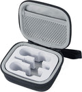 Portabe Wireless Microphone Case Lav Mic Bag Audio Gear Travel Case for PQRQP 3 in 1 Wireless Lavalier Microphones Lapel Mics Plug-Play Clip on Lapel Mic wireless lavalier microphone systems by SoleKing