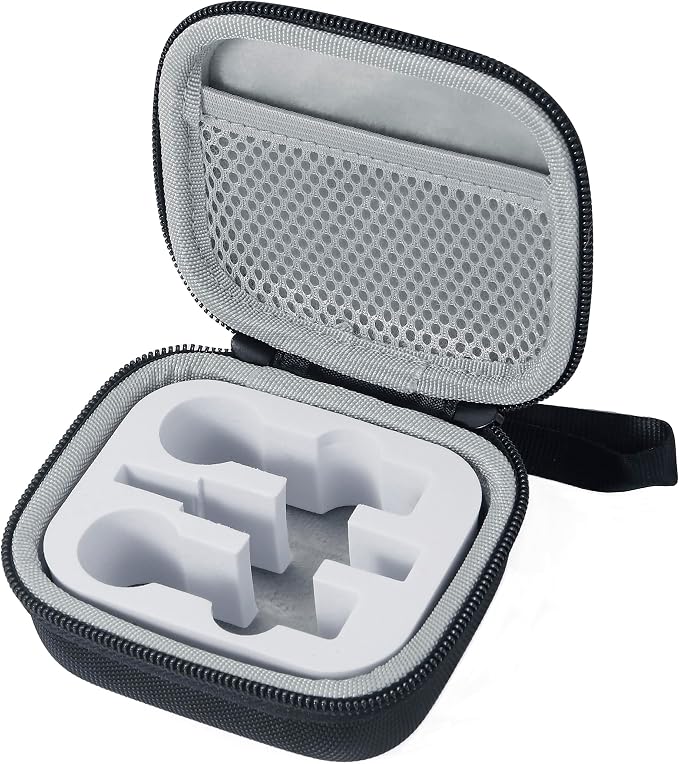 Portabe Wireless Microphone Case Lav Mic Bag Audio Gear Travel Case for PQRQP 3 in 1 Wireless Lavalier Microphones Lapel Mics Plug-Play Clip on Lapel Mic wireless lavalier microphone systems by SoleKing