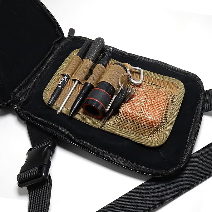 2 Pack Backpack Organizer Insert Tactical Bag Modular Pack Insert Organizer Utility Accessories Admin Panel Hook and Loop Fasteners for Packs Backpack or Messenger Bags - Image 4