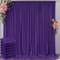 30 ft x 10 ft Wrinkle Free Purple Backdrop Curtain for Parties, 5ft x 10ft 6 Panels Polyester Purple Photo Backdrop Drapes for Wedding Birthday Party Baby Shower by Outpain