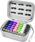 Comecase USB Flash Drive Case, Holds 44 USB Drives and 9 SD Cards | Pre-Cut Foam Fits Mixed Drive Sizes Flash Drive; EVA Shell Protects Data on the Go, Grey, Large, Case Only by COMECASE