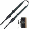 Padwa Lifestyle Adjustable Camera Strap - 1.5" Top Layer Cowhide Head Camera Straps for Photographers, Cotton Adjustable Neck Shoulder & Crossbody Strap Quick Release for All Cameras and Binoculars by PadwaLifestyleCameraStrap