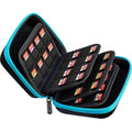ButterFox 64 Switch Game Case for Nintendo Switch, Switch Game Card Storage Holder or SD Memory Card Case (64 Black/Blue) by ButterFox