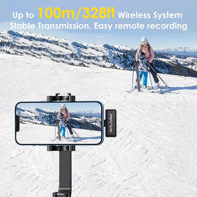 WAVLINK Wireless Lavalier Microphone for iPhone Vlog, Clip on Lapel Dual Mic System & Lightning Input & 42H, Clip on Lapel Mic for Phone 14/13 iPad YouTube Facebook Live, Video Recording(2*TX+1*RX) - Image 6