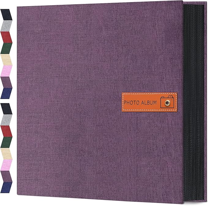 Popotop 4x6 Photo Album 600 Pictures, Linen Hardcover, Reinforced Spine | Large 600-Photo Capacity, Acid-Free PP Slip-In Pockets, 3 Landscape and 2 Portrait Photos per Page, No Memo Space by Popotop
