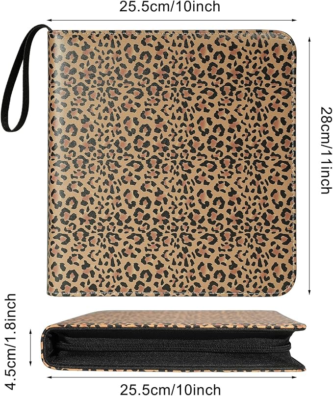 Large Polaroid Photo Album Binder, 240 Pockets. Leopard Print | Fits Polaroid i-Type, 600, SX-70 and Instax Wide 3.5x4.25 films. Acid-free pages protect photos for long-term storage. - Image 2