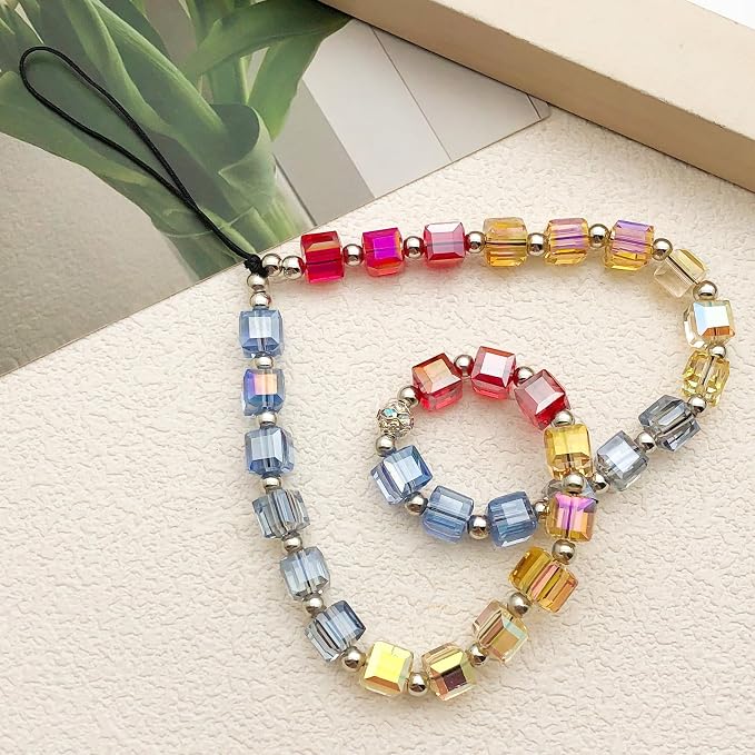 Beaded Camera Wrist Strap Cute Digital Camera Charm Lanyard Phone Chain Keychain Beaded Phone Lanyard Bag Charm - Image 2