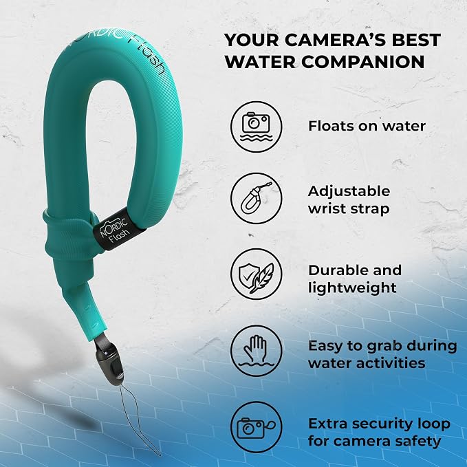 Nordic Flash Waterproof Phone & Camera Float Wrist Strap for Underwater | Waterproof Float Strap Compatible with GoPro Hero 13, Insta360 X4, DJI Action 5 Pro, iPhone, OM System TG-7 & Kodak WPZ2 - Image 8