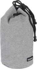 PATIKIL Soft Drawstring Lens Case, Lens Pouch Bag with Cotton Pad 4.7" OD Thick Fleece Cloth Camera Lens Bag for SLR Lens Water Cups, Grey by PATIKIL