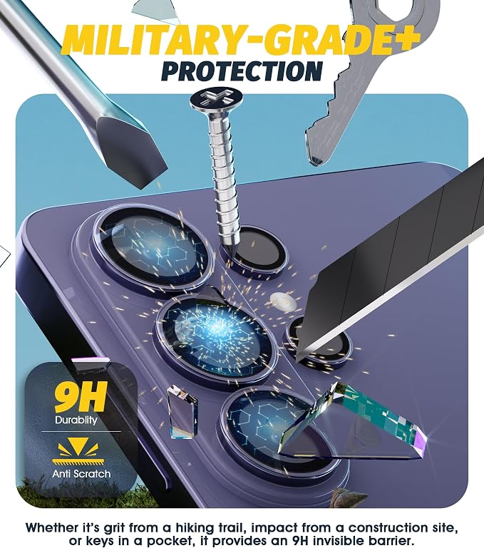 Orzero (2 Sets Camera Lens Protector for Samsung Galaxy S26 Ultra, [EZ Install] [Case-Friendly] 9H Tempered Glass Lens Cover, Military-Grade Shockproof, HD Clarity Anti-Glare (Transparent) - Image 4
