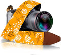 Art Tribute Camera Strap - Shoulder, Crossbody & Neck Camera Strap for Photographers, Fits All Cameras, Canon Nikon Sony Fujifilm, Padded Strap W/Quick Release, Embroidered Cotton & Leather Ends by ArtTribute
