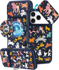 Buleens for iPhone 17 Pro Max Case 6.9 Inch - with Ring Stand & Camera Cover Aesthetic Cute Designed for Women Girls Girly Cartoon Kawaii Dogs Phone Case for iPhone 17 Pro Max Compatible with Magsafe by Buleens