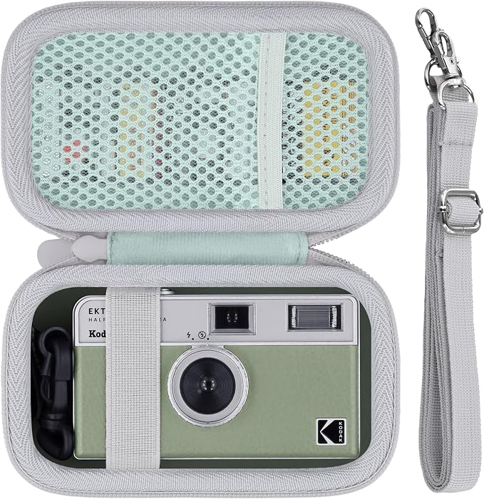 Camera Case for KODAK EKTAR H35/H35N/Snapic A1 Frame Film Camera | Protective Storage Box, Portable Carrying Box, Hard Protective Is Specifically Designed, Mesh Pocket, Sage Case by Baval