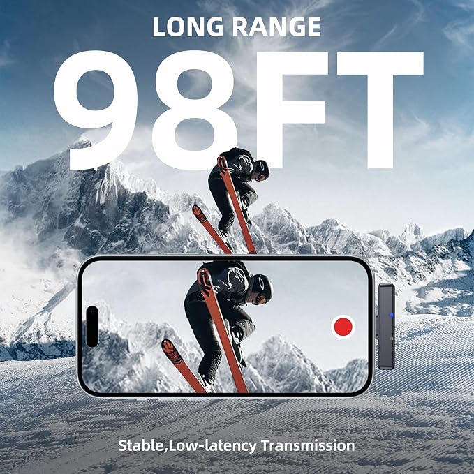 Wireless Mini Microphone for Android, Clip On Mic with Charging Case | 7H Battery Life, Noise Canceling Lapel Microphone for Content Creators Video Recording Vlogging, YouTube - Image 5