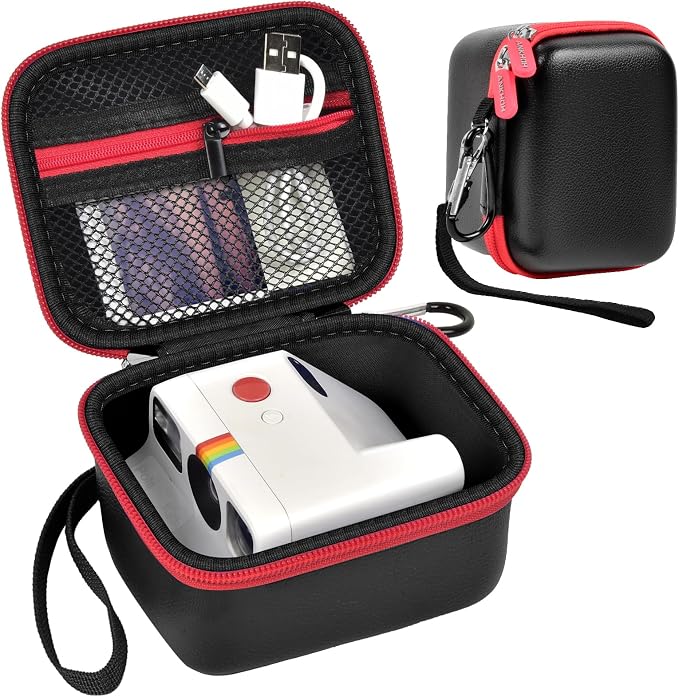 ANKHOH Case Compatible with Polaroid Go Generation 2 Gen 2/9035/9071/9070 Instant Print Camera, Film Cameras Storage with Mesh Pocket for Color Films, Stickers (Box Only) by Ankhohstoragehardcase