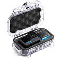 Evergreen Dry Box Tech Organizer – For Camera, Cables, Hard Drives, Memory Cards, Keys, Compatible with GoPro, Airtags (Small, PROFoam, Clear) by EvergreenCases