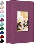 Ejblfe Photo Album 4x6,Linen Cover Slide-in Photo Album Book Can Holds 300 4x6 Photos with 50 Black Sheets for Family,Wedding,Baby and Holiday Pictures (Dark purple) by EJBLFEPremiumPhotoAlbums