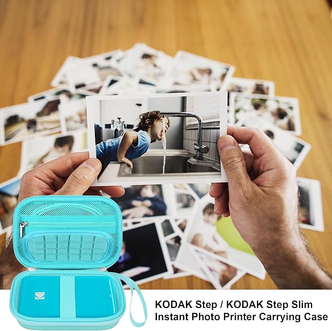 Elonbo Camera Carrying Case for KODAK Step Instant Smartphone Photo Printer | KODAK Step Portable Mini Color Wireless Mobile Printer Hard Travel Bag, Instant Color Picture Printer Storage Holder, Green+ - Image 7