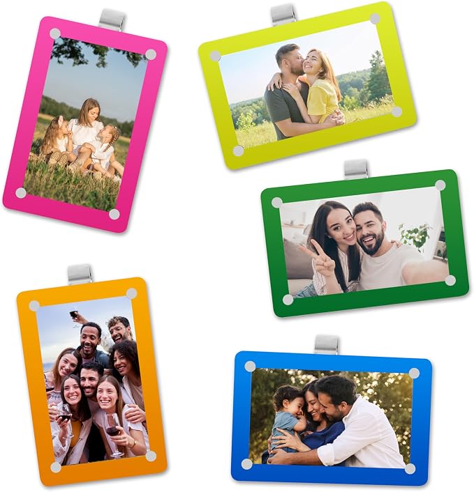 Car Sun Visor Photo Holder, Universal Magnetic Photo Clip, Decorate Your Car Visor Clip with Personality(Blue, 2.4x3.5) - Image 7