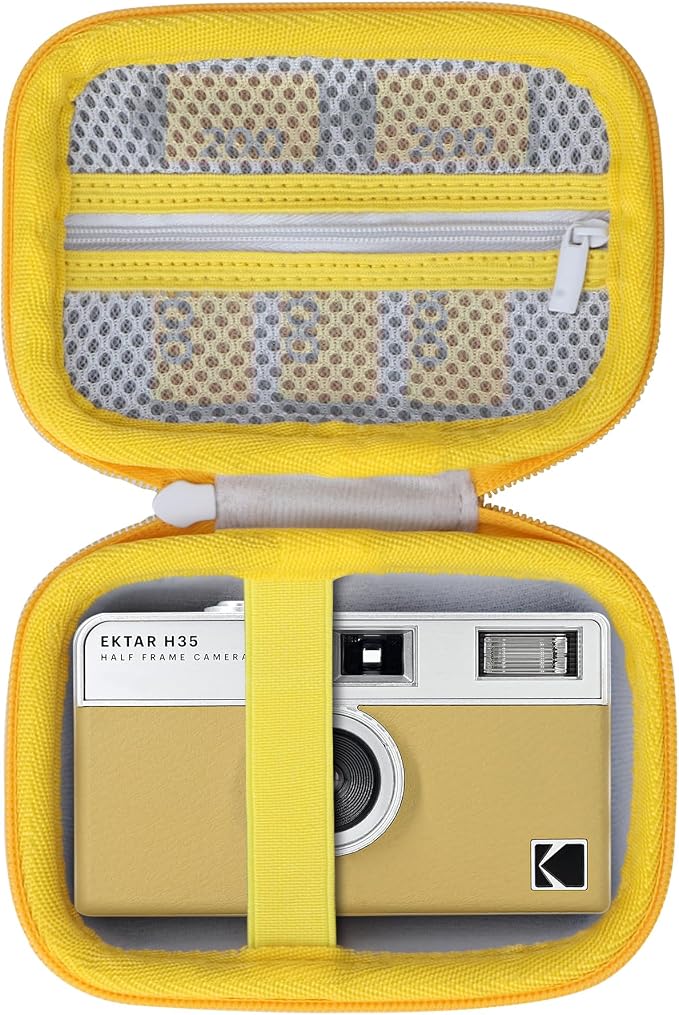 Lebakort Storage Case Compatible with KODAK EKTAR H35 / H35N / Ultra F9 / M35 / M38 Half Frame Film Camera (Sand Case) by Lebakort