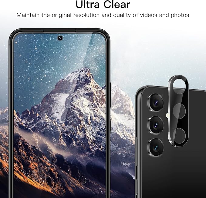 JETech Screen Protector for Galaxy A54, with Camera Lens Protector, 2+2Pack | HD Clear Tempered Glass, Anti-Scratch Protection - Image 5