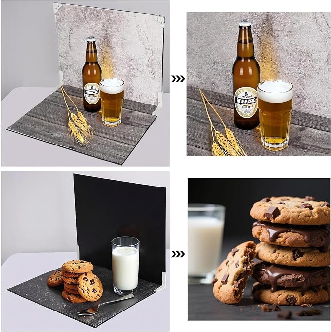 Food Photography Backdrop Kit, 16.5 x 11.7 in, 10 Double-Sided Backdrops - Image 8
