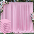 30 ft x 10 ft Wrinkle Free Baby Pink Backdrop Curtain for Parties, 6 Panels 5ftx10ft Thick Polyester Photo Backdrop Drapes for Baby Shower Birthday Party Photography Wedding Backdrop Stand by Outpain