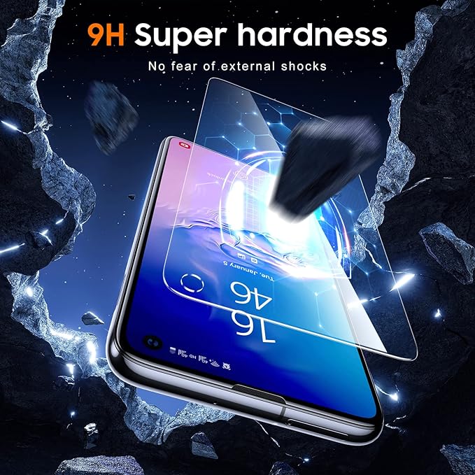 UniqueMe 3 Pack for Samsung Galaxy S10e Screen Protector | Tempered Glass, 9H Hardness, Bubble Free, Screen Cover - Image 3