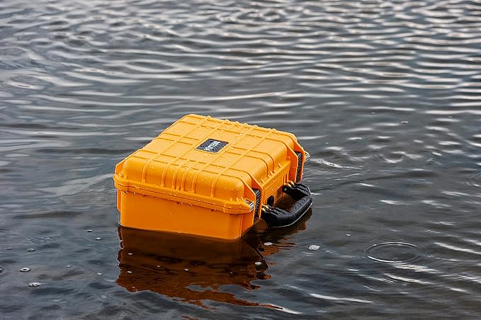 MEIJIA All Weather IP67 Waterproof Hard Camera Case,Hard Protective Case,Hard Case with Customizable Foam,Fit Use of Drones,Camera,Equipments,Pistols(Yellow,15.98x12.99x6.85inches) - Image 5