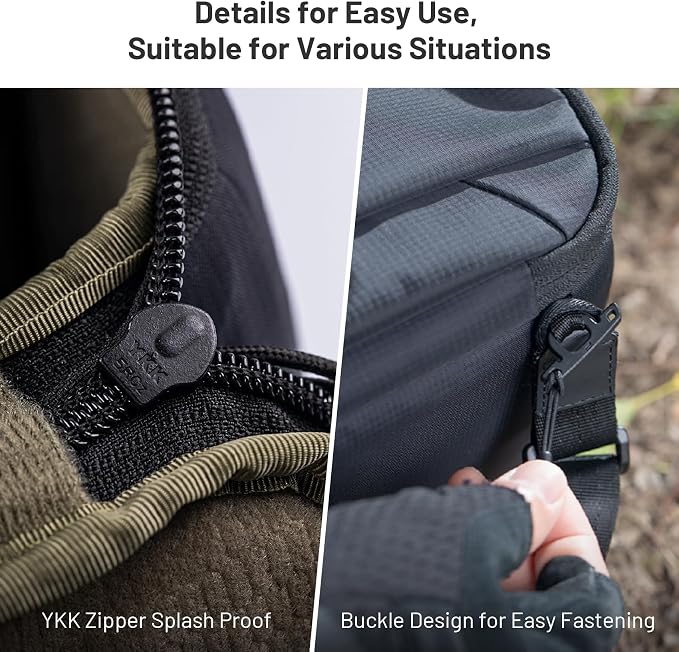 PGYTECH Large Camera Insert Protection Bag Camera Soft Padded Bag Handbag | Waterproof Lens Pouch for Photographers Lightweight DSLR/SLR Lens Carring Case Travel Organizer Camera Insert for Backpack - Image 5