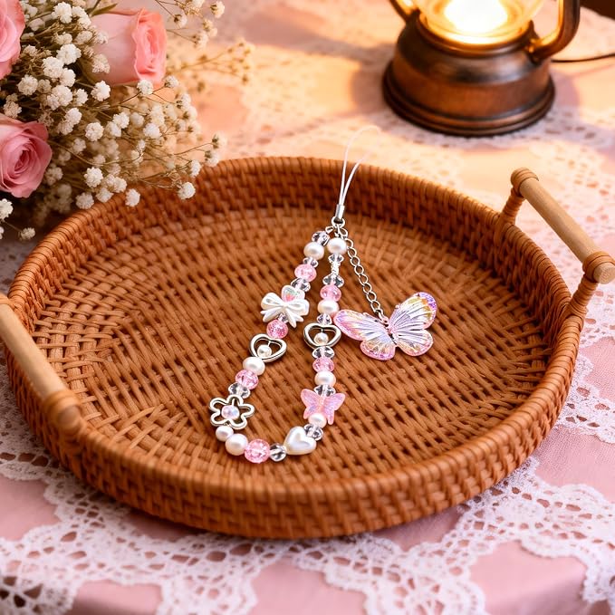 Beaded Camera Wrist Strap Cute Digital Camera Charm Lanyard, Phone Wristlet Charms, Phone Chain for Camera - Image 6