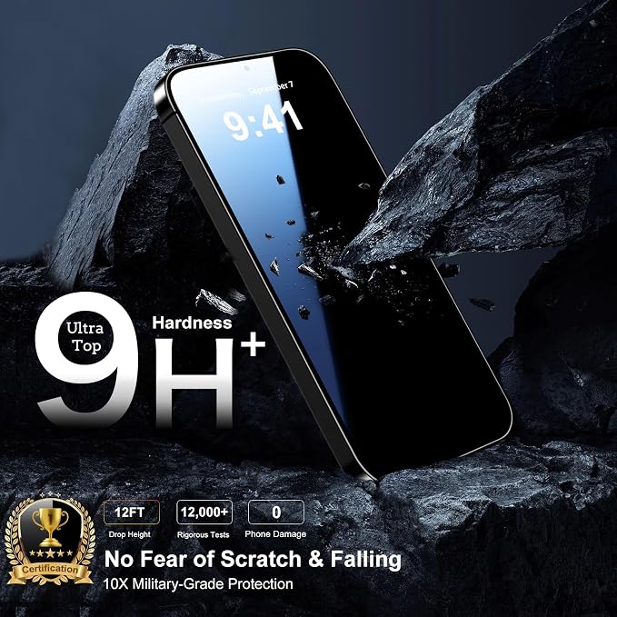 QsmQam 3 Pack Screen Protector for Samsung Galaxy S24 FE + 3 Pack Camera Lens Protector, Ultra HD Tempered Glass, 9H Hardness, Anti Scratch, Easy Installation - Case Friendly - Image 3